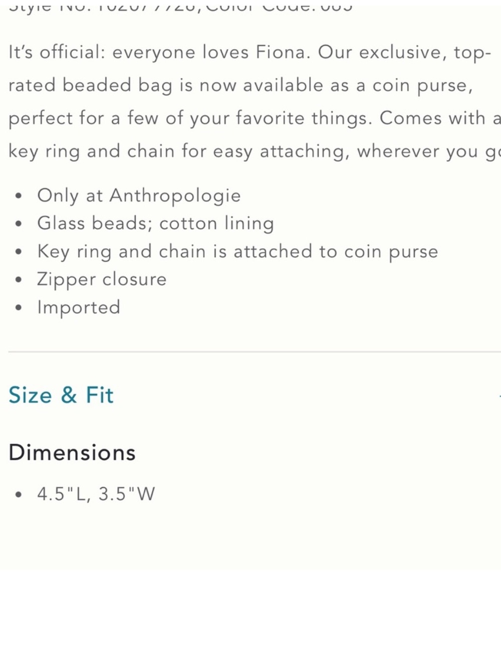 Anthropologie beaded pouch - Picture 5 of 5